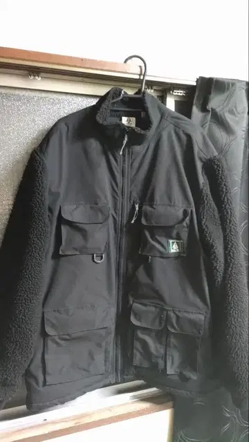 WOODS CANADA 블랙 플리스 자켓 XL