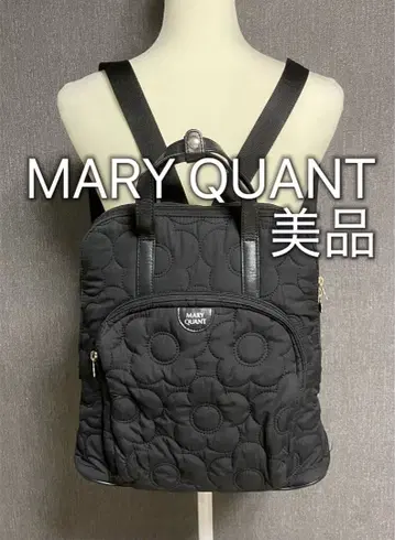 MARY QUANT 마리콴트 2way 퀼팅 백팩 블랙 새상품급