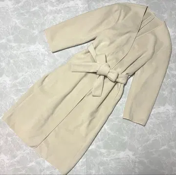 FRAY I.D 롱 코트 벨트 포함 아이보리 프리 사이즈