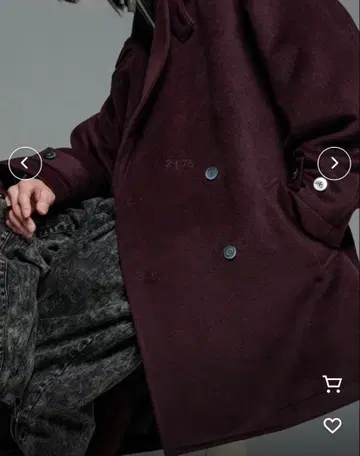 ADRER 비버 멜톤 오버 피코트