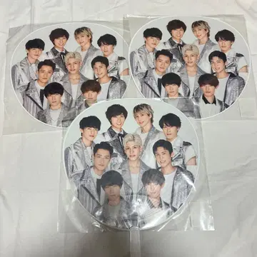 익명 배송 SnowMan 부채 3장 세트 (단체)