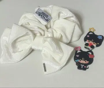 nct wish 리쿠 리쿠 데님 굿즈 키링 스크런치