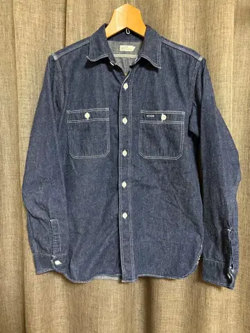 WAREHOUSE Duck Digger Lot.3076 데님 워크 셔츠