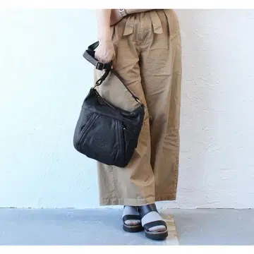 Dakota 다코타 하버럴 가죽 숄더 백 파우치 블랙