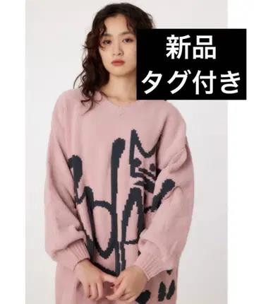 2WAY 몰 로고 니트 원피스