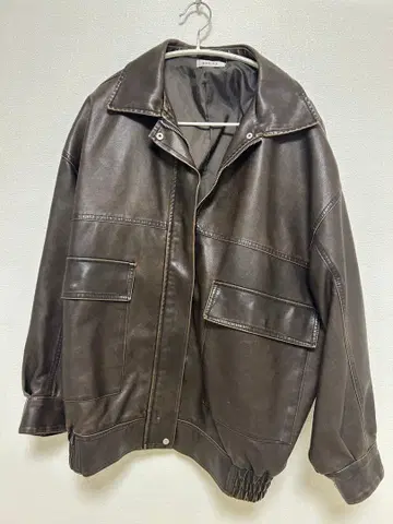 INGNI 브라운 가죽 자켓