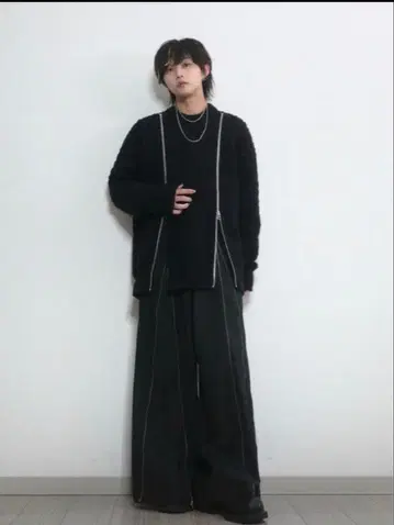 JOHN LAWRENCE SULLIVAN 22aw 지퍼 니트