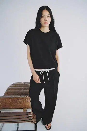 [ 즉시 구매 OK ] ZARA 와이드 레그 팬츠 더블 허리 밴딩