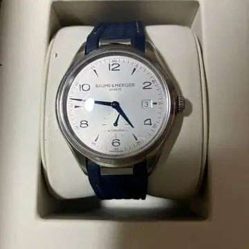 BAUME & MERCIER 자동 시계 실버/네이비 클리프톤