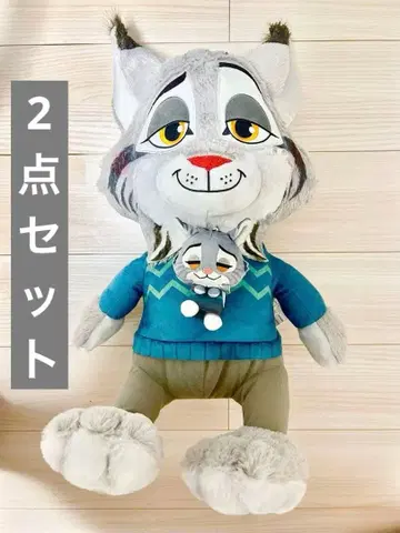 주토피아 2 봉제 인형 2개 세트 파우버트