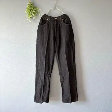 블루웨이 [L] 성숙 캐주얼 린넨 코튼 센터 프레스 팬츠 남성용