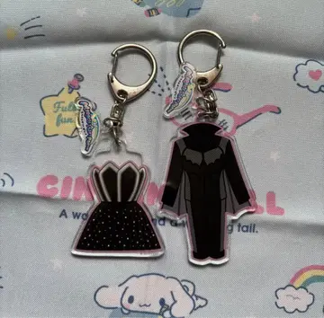 산리오 퓨로랜드 미라클 기프트 퍼레이드 의상형 아크링 키링 박쥐 남녀