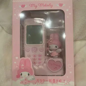 [ 새상품 ] 폴더폰 모양 탁상시계 산리오 마이멜로디