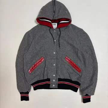 90s DeLONG 울 바시티 자켓 후드