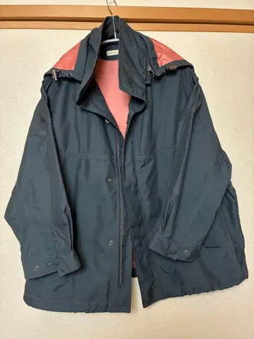 Journal Standard 마운틴 후드티 네이비/핑크