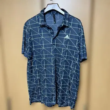 아디다스 기하학 패턴 피케 셔츠 5XL