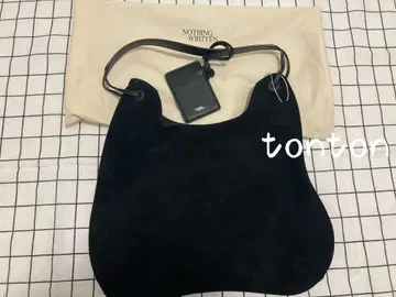 NOTHING WRITTEN 스웨이드 숄더백