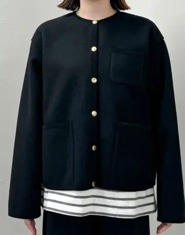 새상품급 TWW ARKLEY A-LINE W-FACE JERSEY 코트