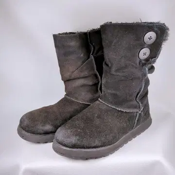 스케쳐스 어그 부츠 블랙 스웨이드 23.5cm