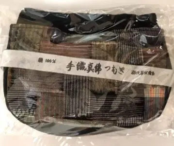 수직 생견사 츠무기 직조원 코탄 실크 100% 소품함