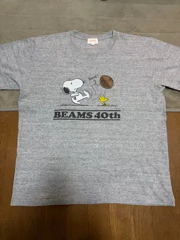 BEAMS 40주년 PEANUTS 콜라보 셔츠 스누피 XL 사이즈
