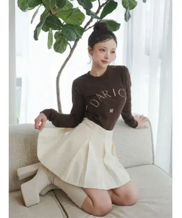 DARCH 로고 니트탑