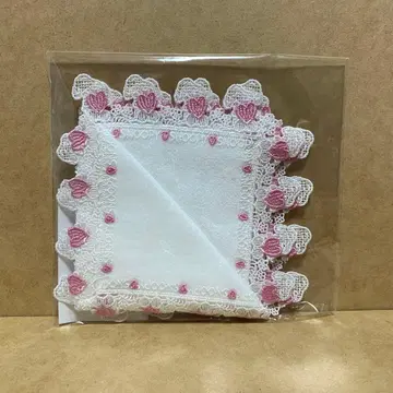 [ A ] 화이트 긴자와 레이스 스누피 손수건