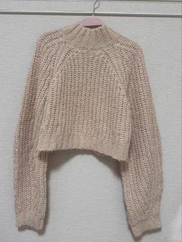 LILY BROWN 미들 게이지 크롭 니트탑