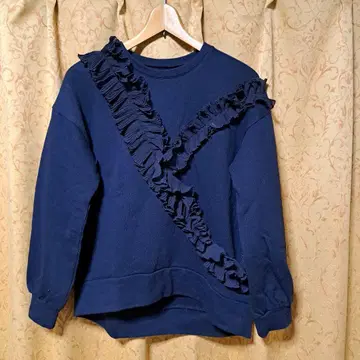 grace glass 프릴 장식 네이비 트레이닝복