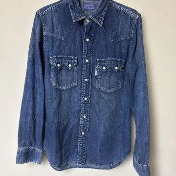 H.R 마켓 [ BLUE BLUE ] 데님 셔츠 인디고