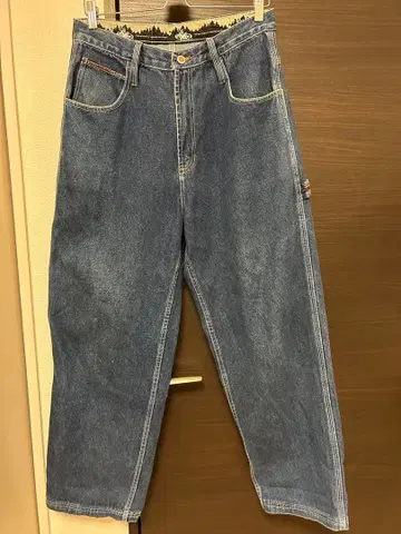 90s PNB 페인터 데님 힙합 와이드 데님 구제 의류