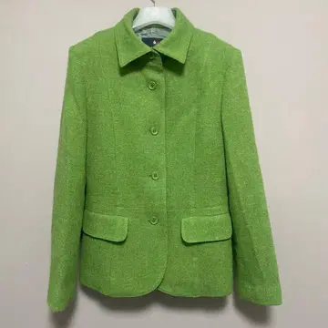 그린 피 코트 자켓 테일러드 구제 의류 수트 used 울