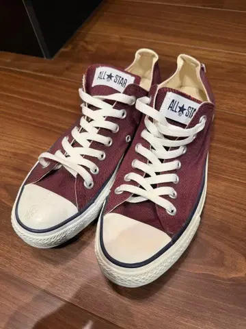 [ 미사용 ] CONVERSE ALL STAR 버건디 스니커즈