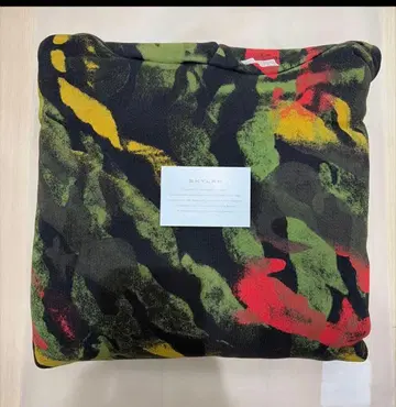 카모플라쥬 패턴 후드 부착 후드티 새상품