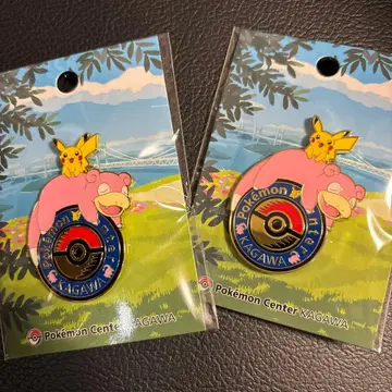 포켓몬 센터 카가와 로고 핀즈 야돈 새상품 오픈 기념 포켓몬 센터 2개