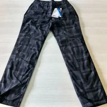 기하학 패턴 블랙 워크 팬츠