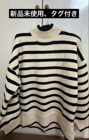 [ 새상품,택 포함 ] 미슈마슈 오리엔탈 트래픽 보더 니트