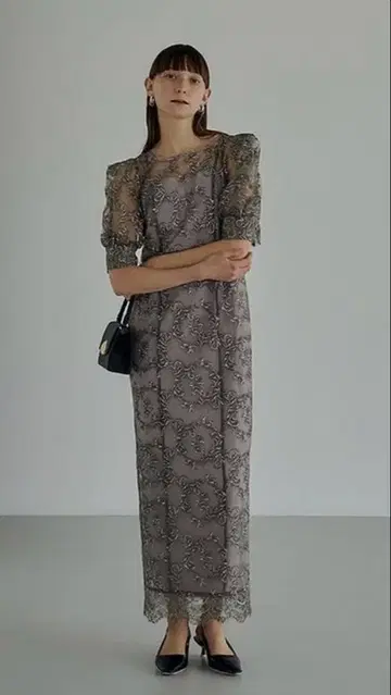 새상품 Le Rure 오리지널 페이즐리 패턴 드레스