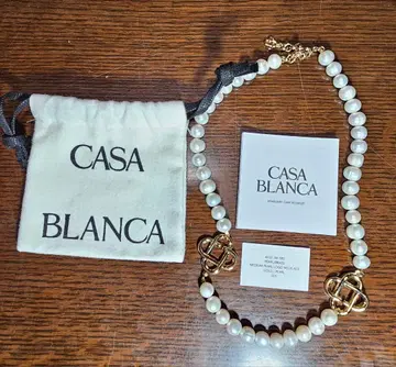 CASA BLANCA 펄 목걸이 부속품 포함