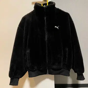 PUMA 플리스 자켓 블랙
