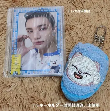 스키즈 사우나 슬리퍼 키링 포토 카드 슬리브 세트 현진