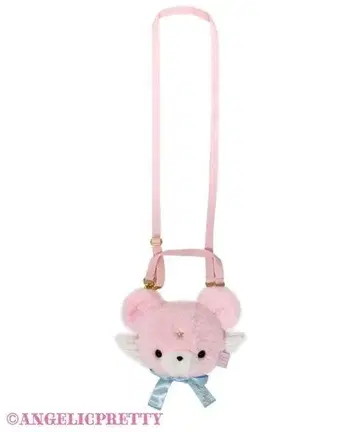 Angelic Pretty Milky Bear 페이스 파우치 핑크