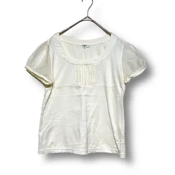 내추럴 뷰티 베이직 반팔 쉬폰 소매 티셔츠 레이스 페미닌