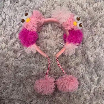 USJ 유니버셜 모피 핑크 폼폼 머리띠