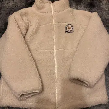 ROXY 플리스 자켓 크림색