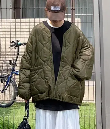 미사용 새상품 notch. 오버 사이즈 퀼팅 코트