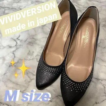 VIVID VERSION 펌프스 M size 블랙 비쥬 7cm 힐