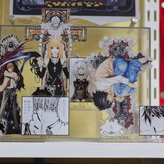 데스노트 원화전 아크릴 스탠드 디오라마 엘 미사 라이토