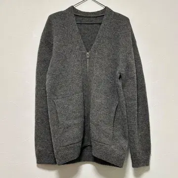 다크 그레이 집업 가디건