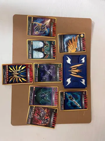 가면라이더 카드 세트 10장과 보관 케이스